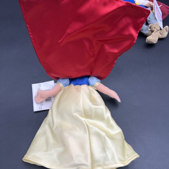Disney Store 8" Snow White Bean Bag Plush Set of 3 Prince Witch Dolls with tags - Picture 12 of 16